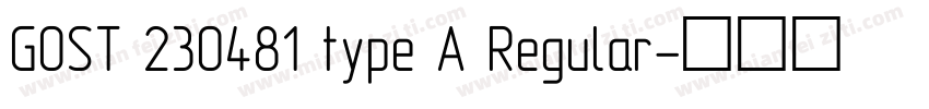 GOST 230481 type A Regular字体转换